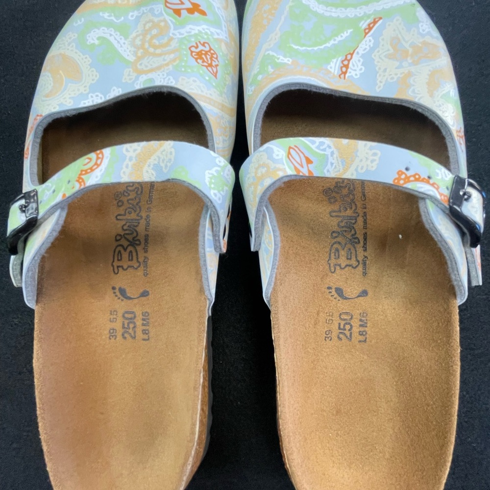 Birkenstock light blue - colorful Paisley Mules   ( 0098 ) - Picture 3 of 11